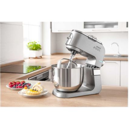 Sencor - Robô de cozinha com taça em aço inoxidável 1700W/230V cromado mate