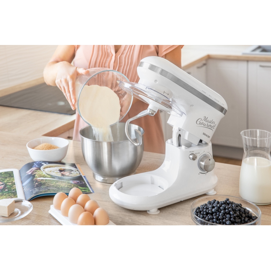 Sencor - Robô de cozinha com tigela em aço inoxidável 600W/230V