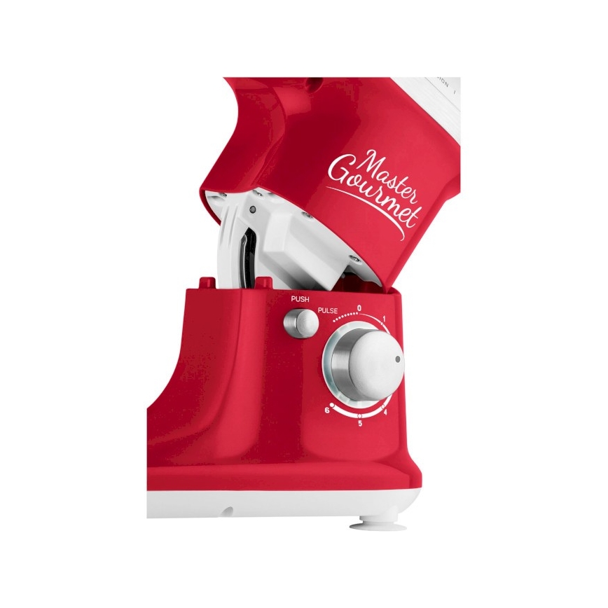 Sencor - Robô de cozinha com uma taça de aço inoxidável 600W/230V vermelho