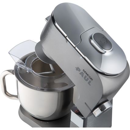 Sencor - Robô de cozinha multifuncional com taça em aço inoxidável 1500W/230V cromado mate
