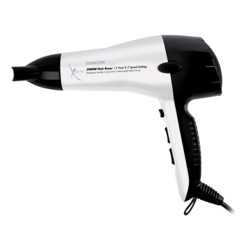 Sencor - Secador 2000W/230V branco/preto