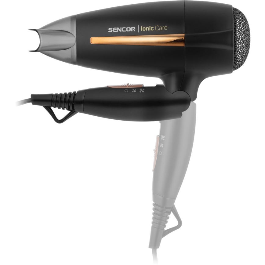 Sencor - Secador 2000W/230V preto/dourado
