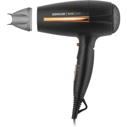 Sencor - Secador 2000W/230V preto/dourado