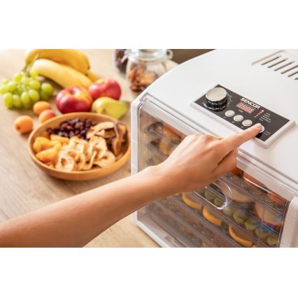 Sencor - Secador para alimentos 500W/230V branco