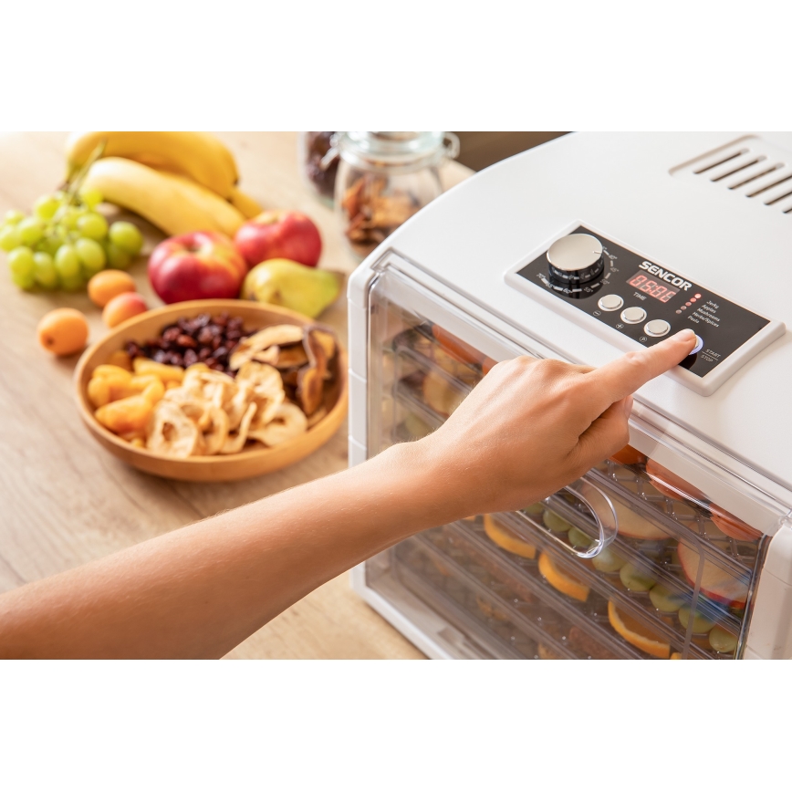 Sencor - Secador para alimentos 500W/230V branco