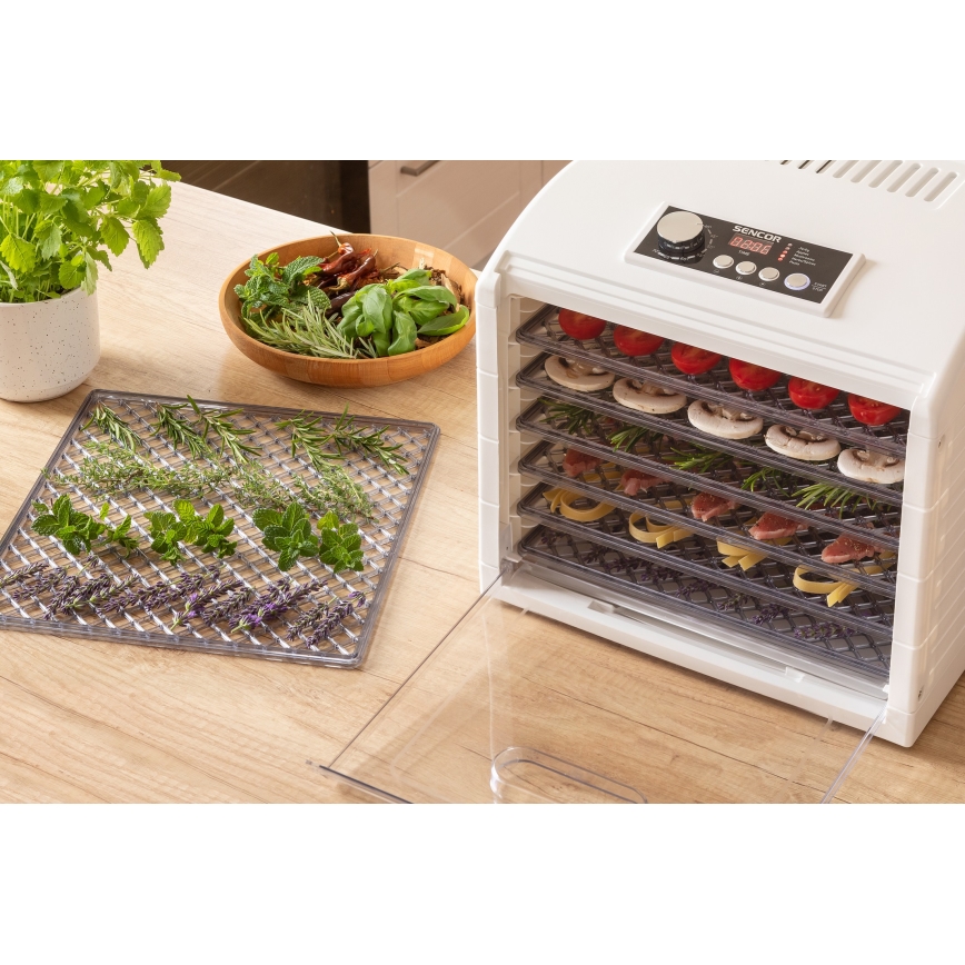 Sencor - Secador para alimentos 500W/230V branco