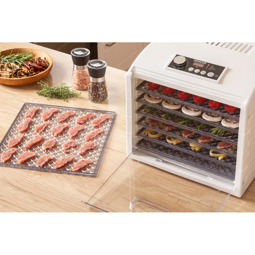 Sencor - Secador para alimentos 500W/230V branco