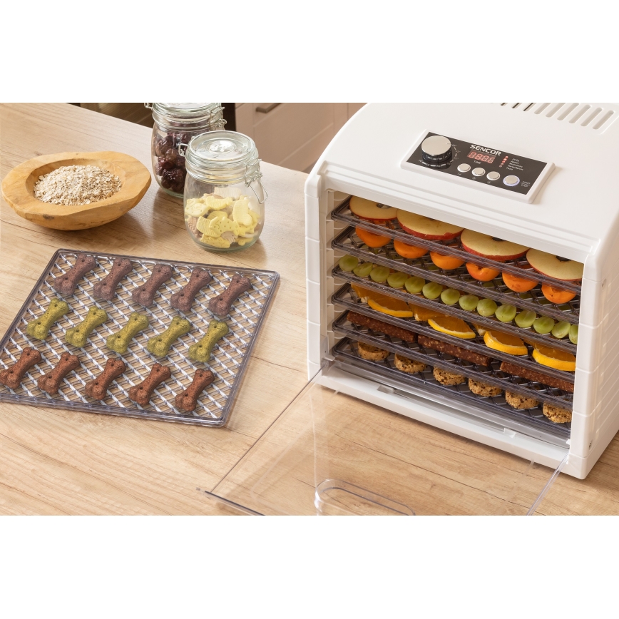 Sencor - Secador para alimentos 500W/230V branco