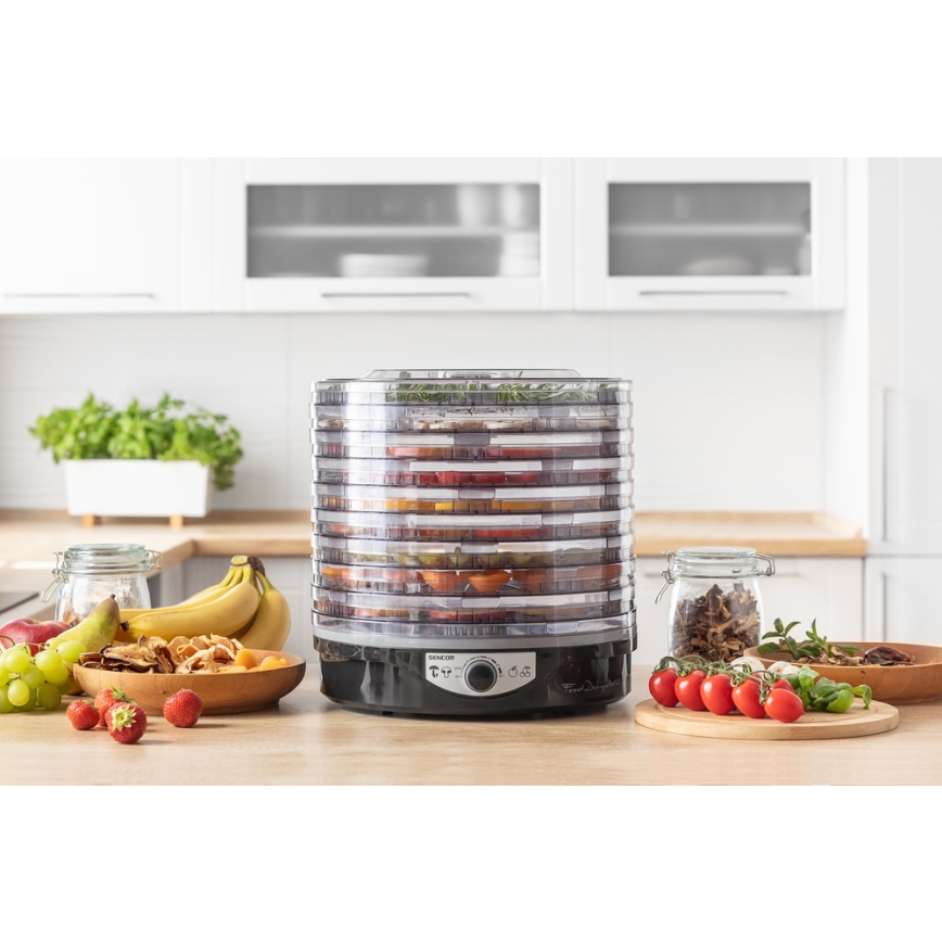 Sencor - Secador para alimentos com termoregulação 250W/230V