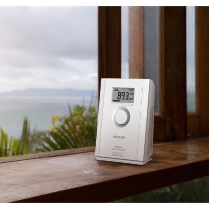 Sencor - Sensor de dióxido de carbono sem fios 5V/3xAA 2000 mAh