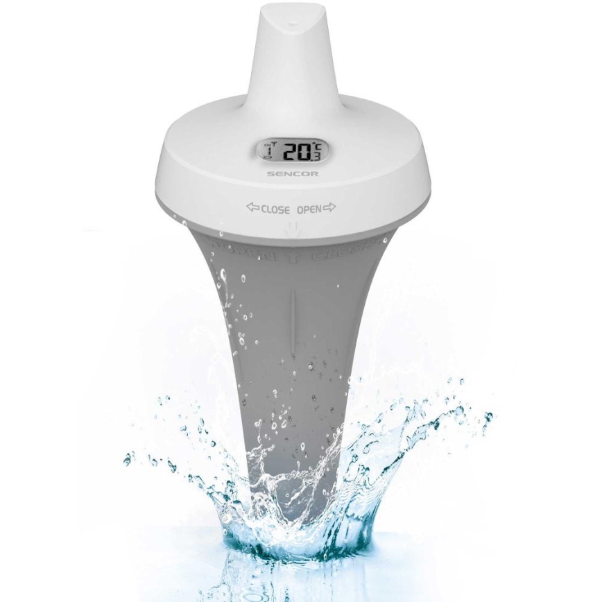 Sencor - Sensor de flutuador de piscina sem fios 2xAA IPX7