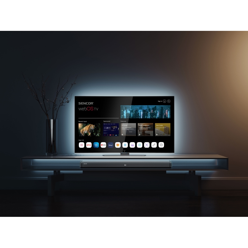 Sencor - Soundbar 200W/230V + controlo remoto