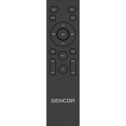 Sencor - Soundbar 200W/230V + controlo remoto