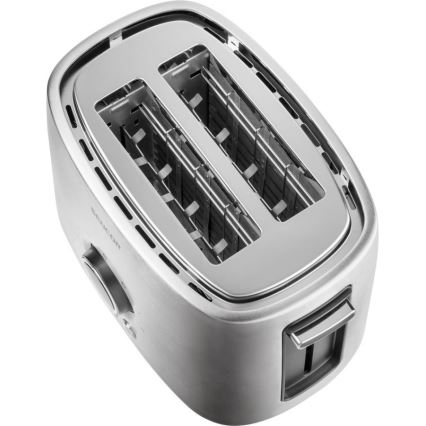 Sencor - Torradeira com dois buracos e aquecimento de 1000W/230V prata