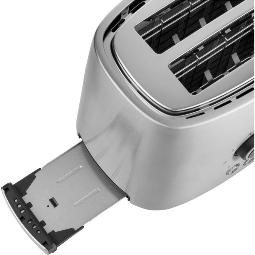 Sencor - Torradeira com dois buracos e aquecimento de 1000W/230V prata
