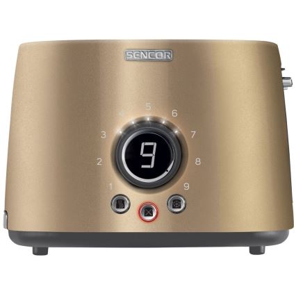 Sencor - Torradeira com dois furos e aquecimento 1000W/230V bege