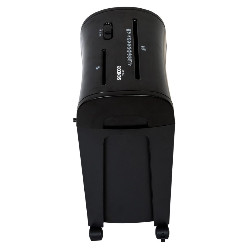 Sencor - Triturador de CD e papel A4 capacidade 14 l 230V preto