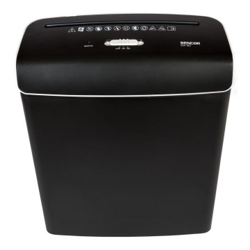 Sencor - Triturador de papel A4 capacidade 7 l 230V preto