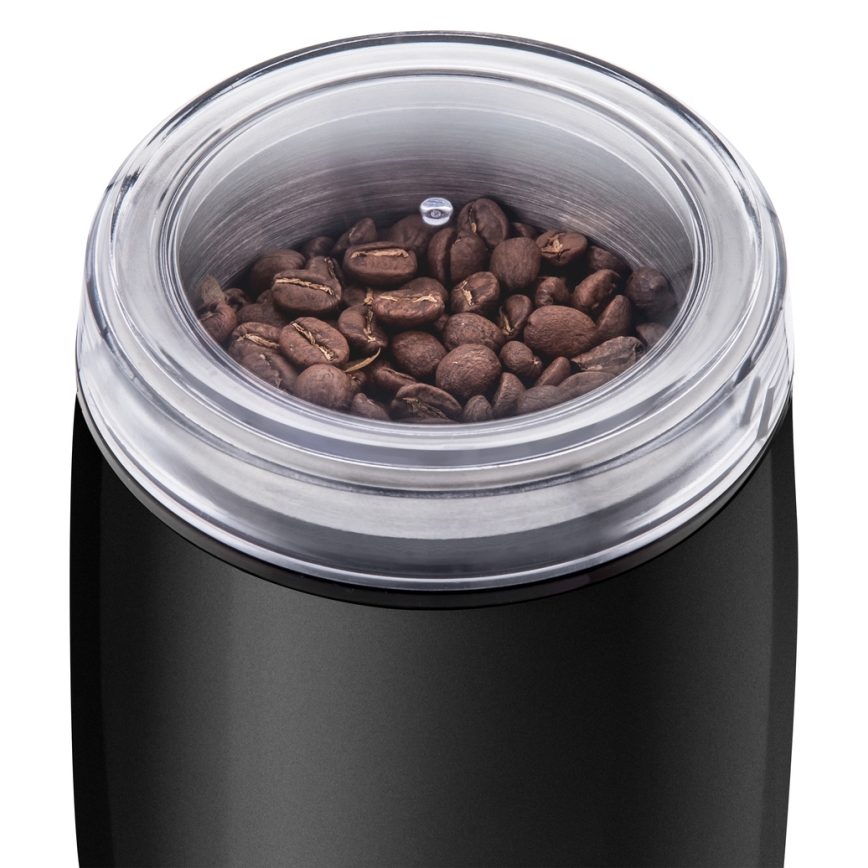 Sencor - Triturador elétrico de café em grão 60 g 150W/230V preto/cromado mate