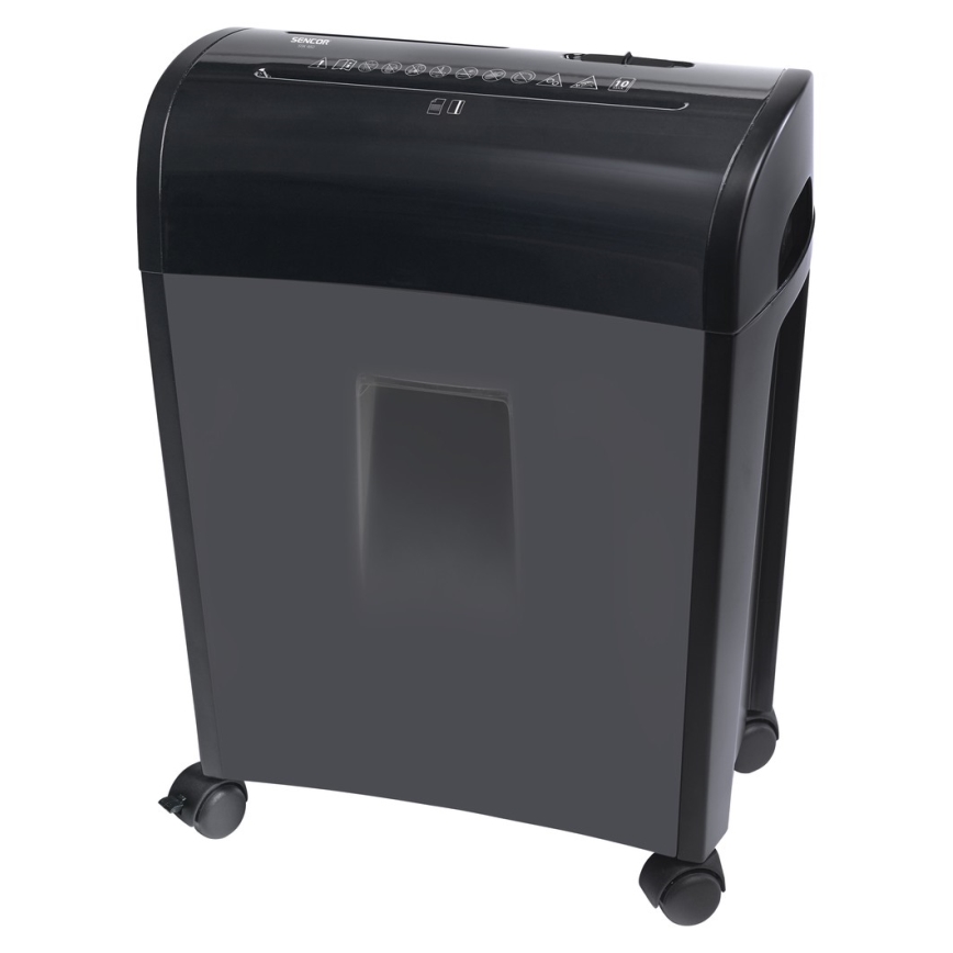 Sencor - Trituradora de CD e papel A4 volume 14 l 230V preto