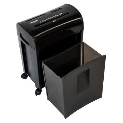 Sencor - Trituradora de CD e papel A4 volume 14 l 230V preto
