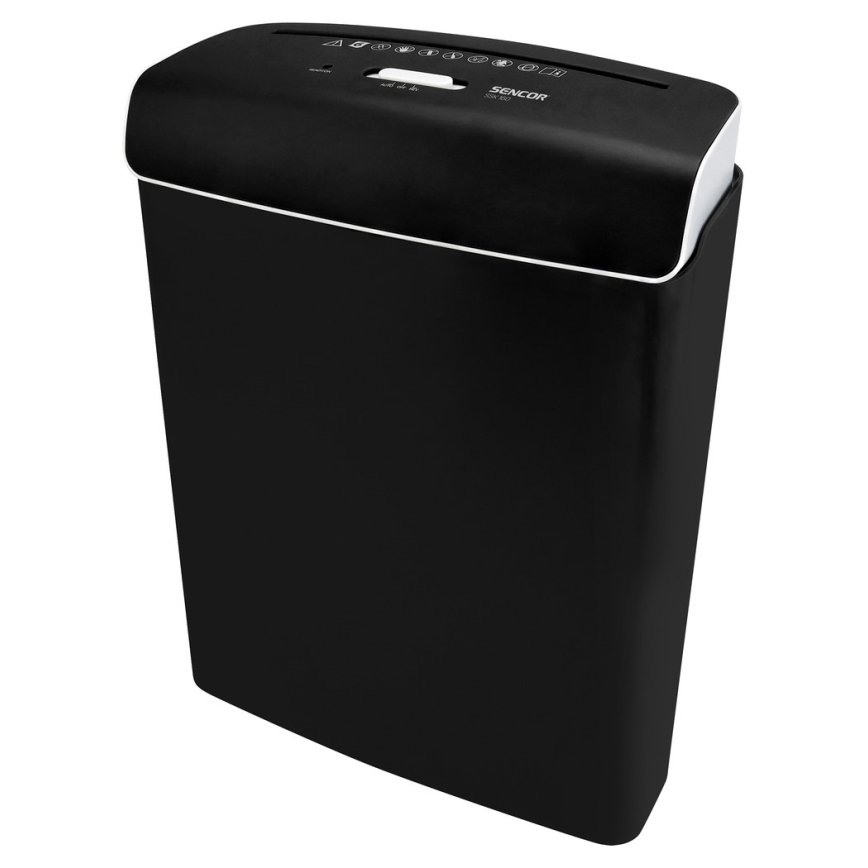 Sencor - Trituradora de papel A4 volume 7 l 230V preto