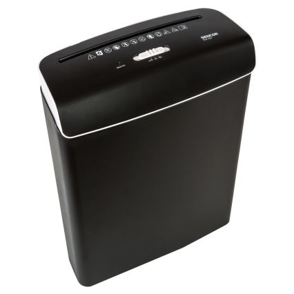 Sencor - Trituradora de papel A4 volume 7 l 230V preto