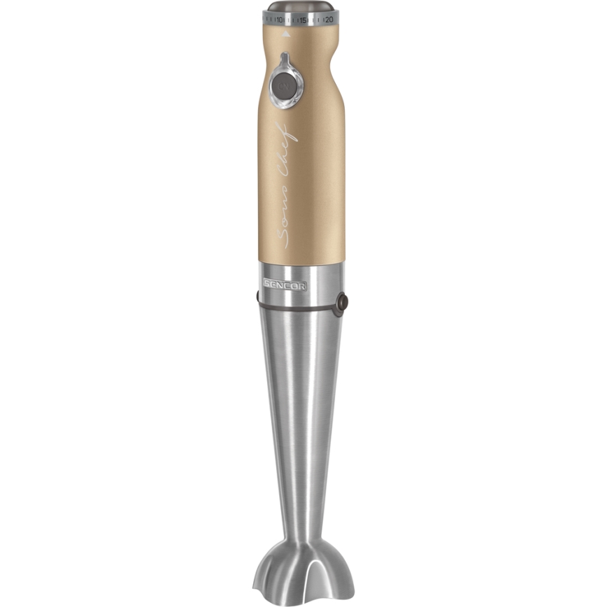 Sencor - Varinha mágica 4em1 1200W/230V aço inoxidável/dourado