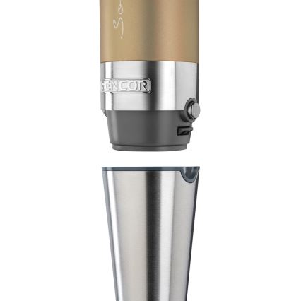 Sencor - Varinha mágica 4em1 1200W/230V aço inoxidável/dourado