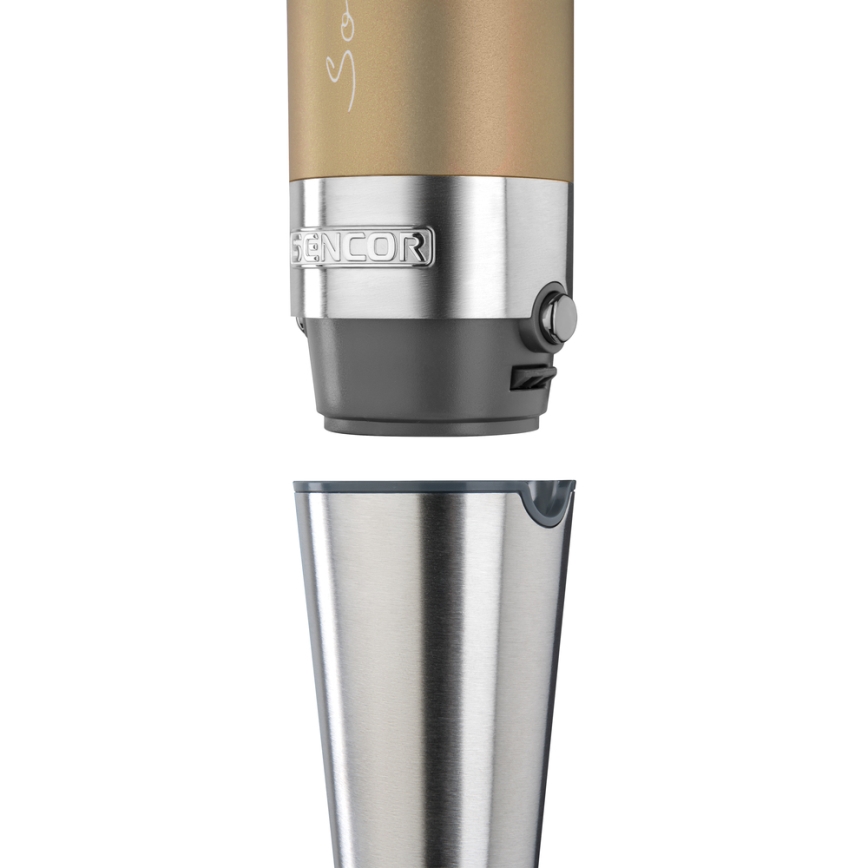 Sencor - Varinha mágica 4em1 1200W/230V aço inoxidável/dourado