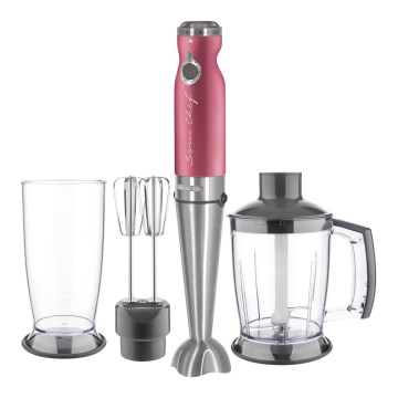 Sencor - Varinha mágica 4em1 1200W/230V aço inoxidável/rosa