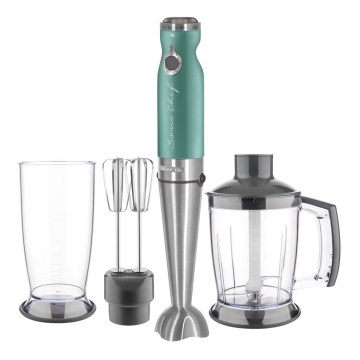 Sencor - Varinha mágica 4em1 1200W/230V aço inoxidável/turquesa
