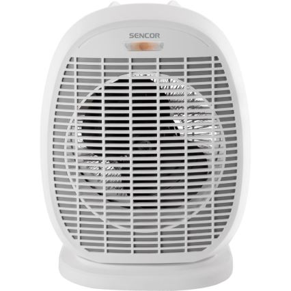 Sencor - Ventilador com elemento de aquecimento 1200/2000W/230V branco/cinzento