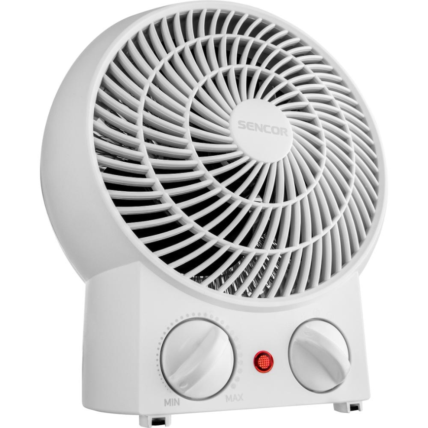 Sencor - Ventilador com elemento de aquecimento 1200/2000W/230V branco