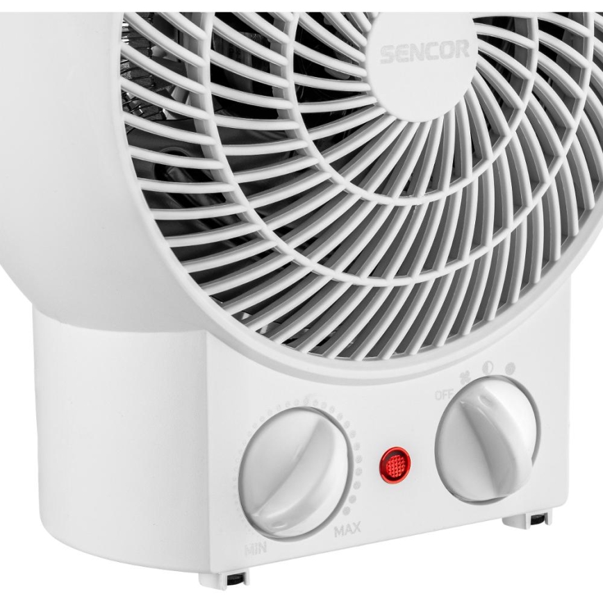 Sencor - Ventilador com elemento de aquecimento 1200/2000W/230V branco