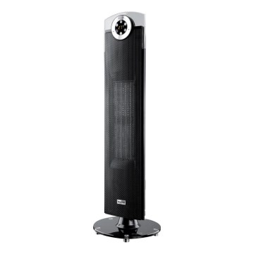 Sencor - Ventilador com elemento de aquecimento cerâmico 1300/2500W/230V preto + controlo remoto