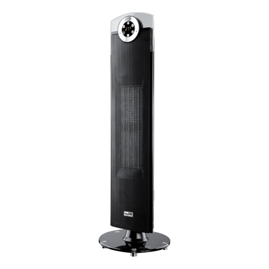Sencor - Ventilador com elemento de aquecimento cerâmico 1300/2500W/230V preto + controlo remoto