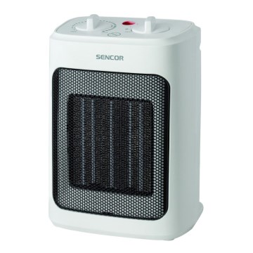 Sencor - Ventoinha com elemento de aquecimento cerâmico 900/1300/2000W/230V branco