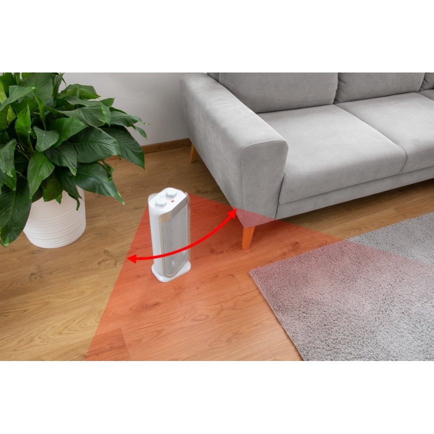 Sencor - Ventoinha de cerâmica com aquecedor 1000/2000W/230V