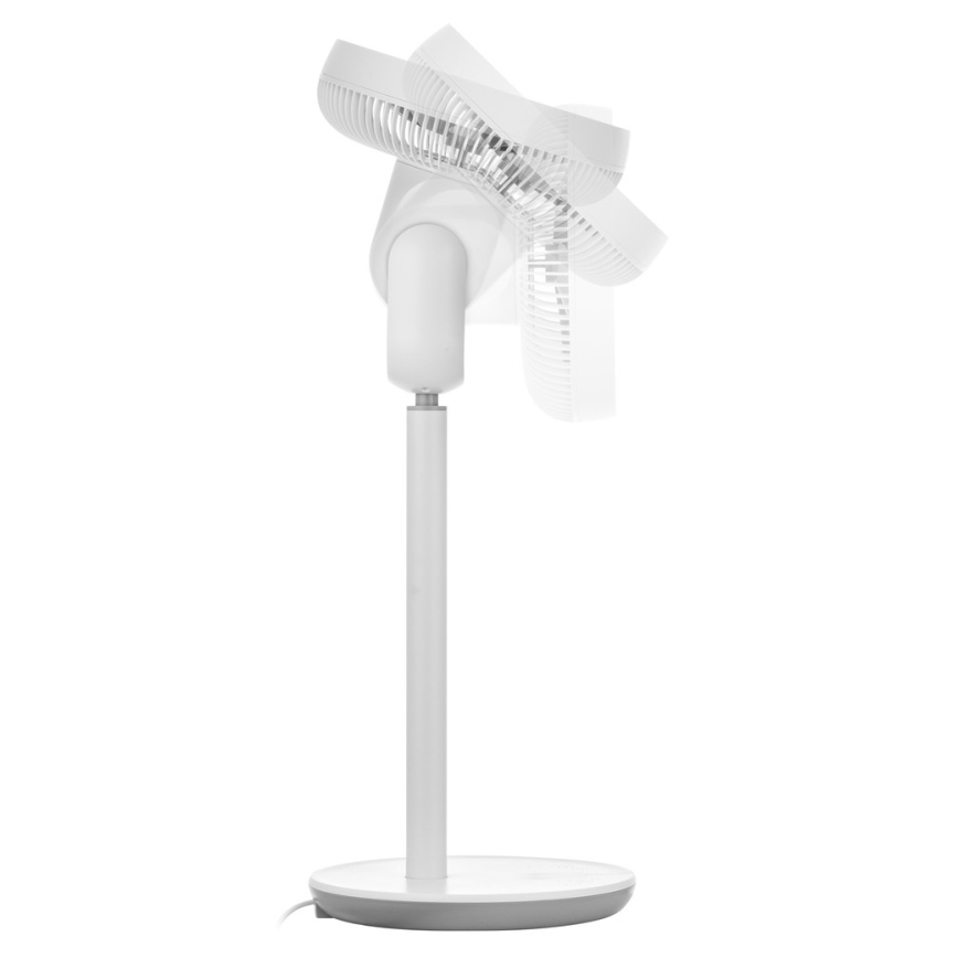Sencor - Ventoinha de chão 3D UltraSilent 26W/230V branco + controlo remoto