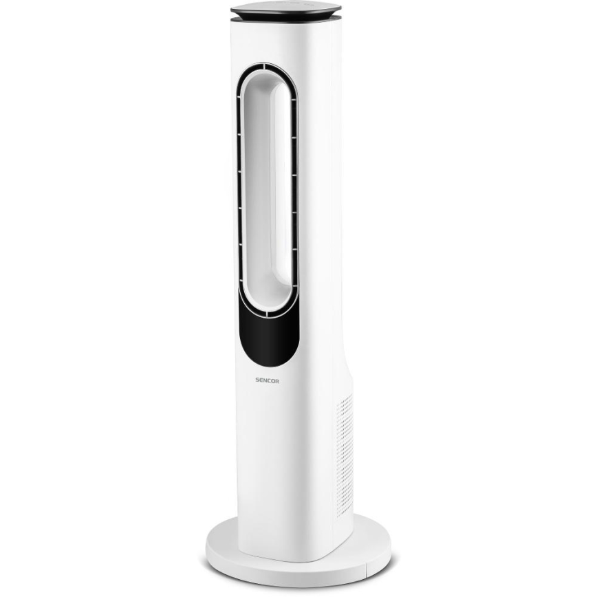 Sencor - Ventoinha de chão sem pás 50W/230V branco + comando