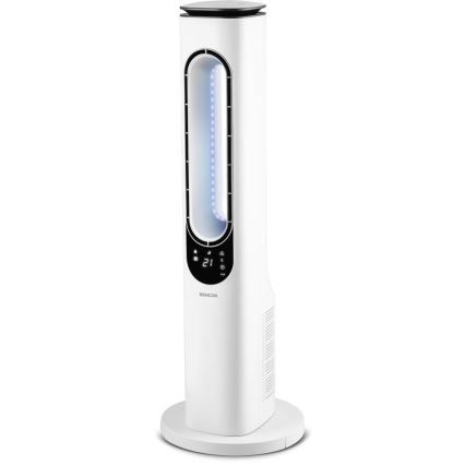 Sencor - Ventoinha de chão sem pás 50W/230V branco + comando