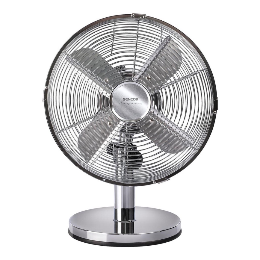 Sencor - Ventoinha de mesa 30W/230V cromada brilhante