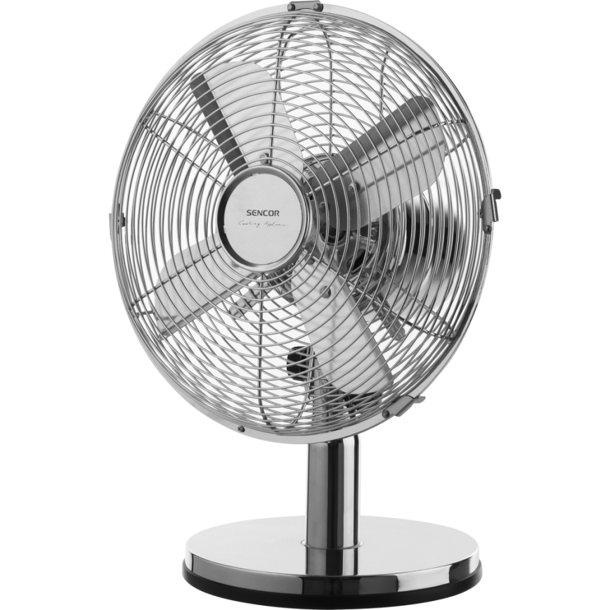 Sencor - Ventoinha de mesa 30W/230V cromada brilhante