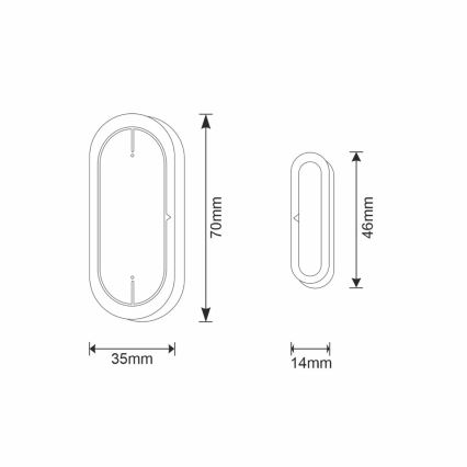 Sensor de janela SMART 2xAAA/Wi-Fi Tuya