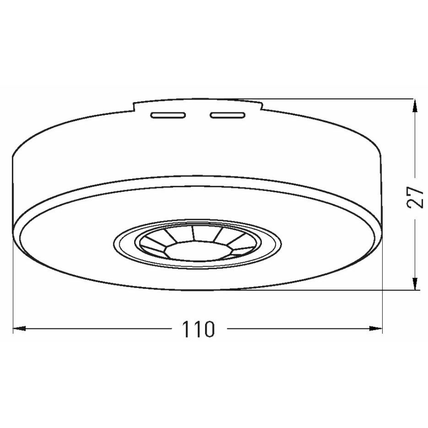 Sensor de movimento de exterior 360x120° branco IP65