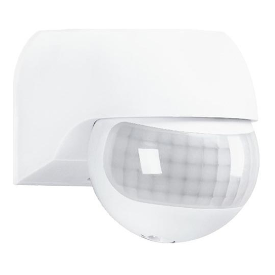 Sensor de movimento de exterior PIR branco IP44