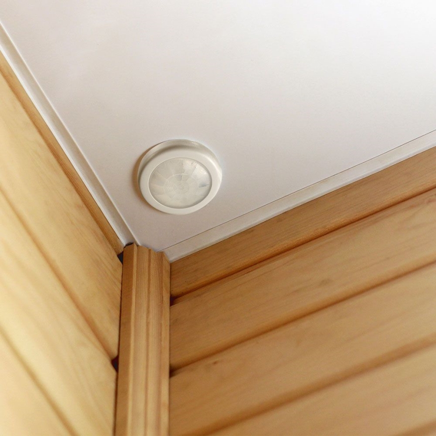 Sensor de movimento embutido PIR 360° 400W/230V branco