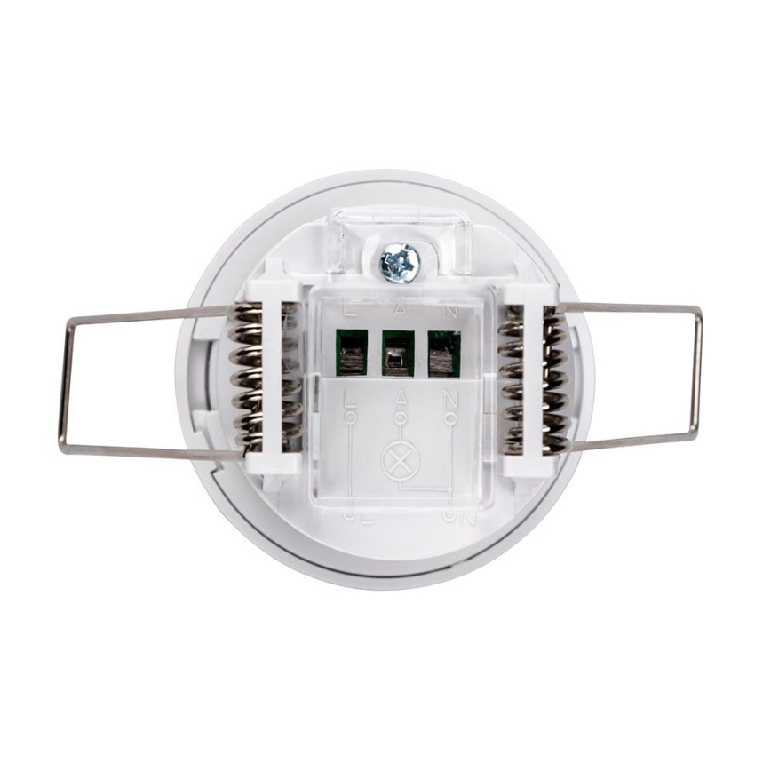 Sensor de movimento embutido PIR 360° 400W/230V branco