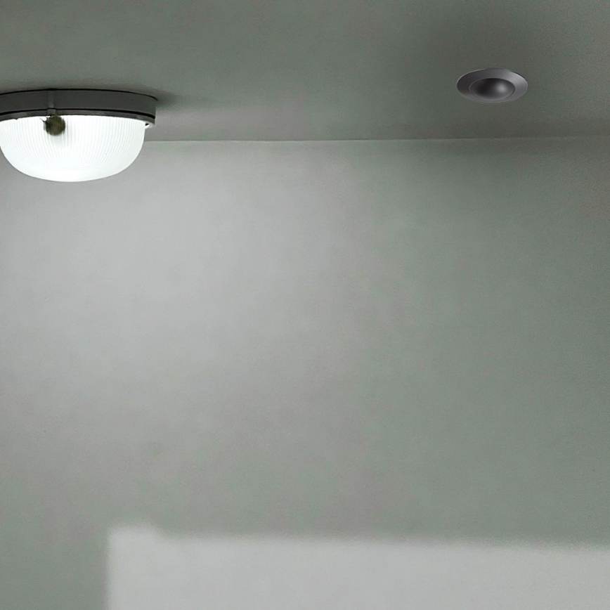 Sensor de movimento embutido PIR 360° 500W/230V preto